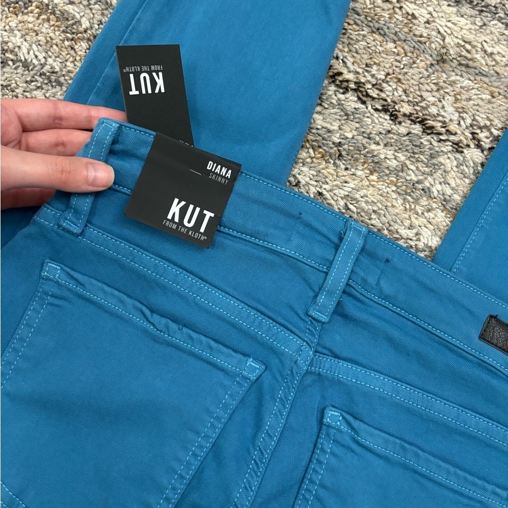 KUT From The Kloth Diana Skinny Jeans Sz 0 NWT | KUT Blue Diana Skinny Jeans - - Picture 10 of 14